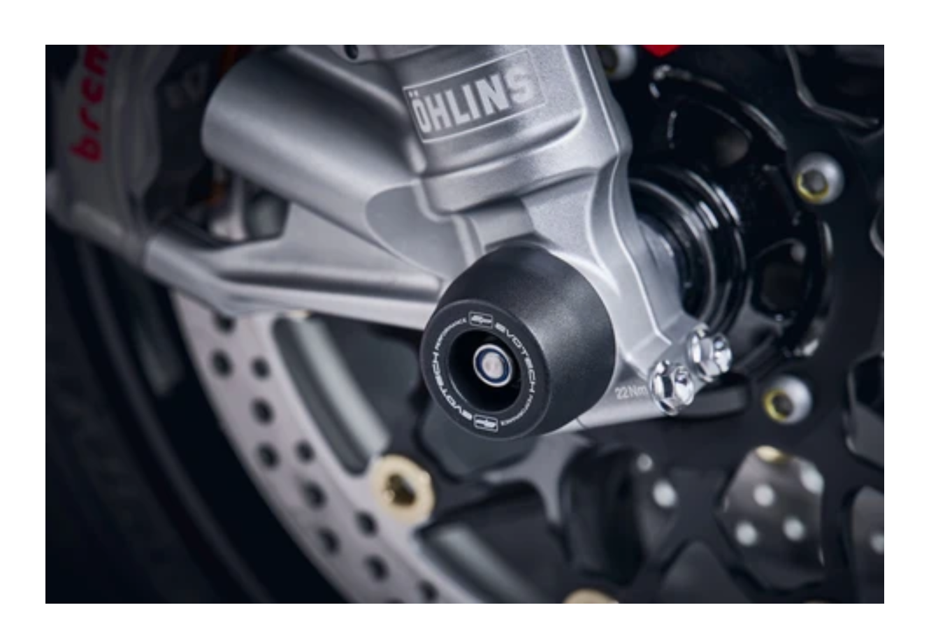 Front Fork Axle Sliders by Evotech Performance (PRN014763)